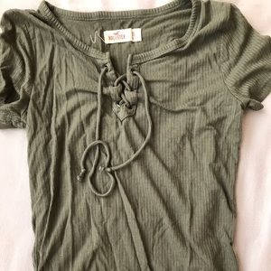 Lace up tee